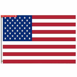 American Flags Stars And Stripes Flag 5x8 Feet With Brass Grommet Double Stitch