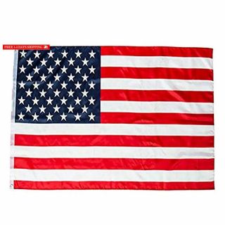 American Flags Stars And Stripes Flag 5x8 Feet with Brass Grommet Double Stitch 3