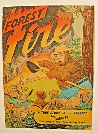 Smokey Bear Comic Book 1950 First Appearance Of Smokey Bear