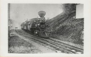 West River Railroad Engine And Train,  Williamsville,  Vt Rppc 1909