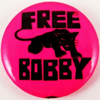 Vintage Black Panther Party Bobby Seale Civil Rights Pin Pinback Button