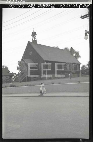 1937 All Saints Church Richmond Ter Staten Island Nyc Old Photo Negative T267