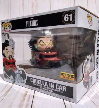 Funko Pop Rides - Disney Villains Cruella In Car Vinyl Figure