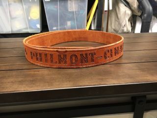 Boy Scout (bsa) Scout Ranch Philmont Cimarron Nm Leather Belt Brown Size 42