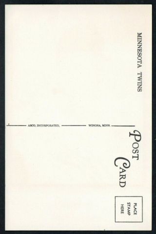 1968 ROD CAREW MINNESOTA TWINS 4 1/2 x 7 
