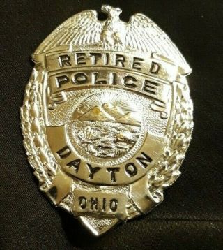 Dayton Ohio Retired Police Badge