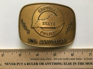 1978 Kentucky State Police 30th Anniversary Belt Buckle