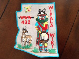 Wipala Wiki Oa Lodge 432 75th Anniversary Of The Oa Large Jacket Patch