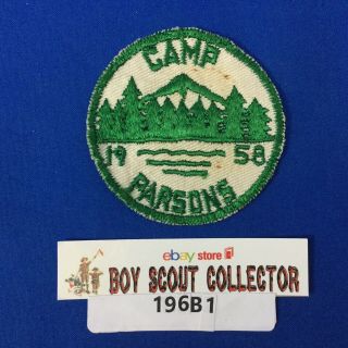Boy Scout 1958 Camp Parsons Patch Chief Seattle Council Wa
