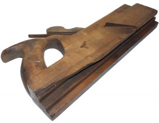 vtg Antique Henry J.  Nazro & Co.  Wood Moulding Plane Molding Signed Tool Hand NR 3