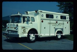 Thurmont Md 1972 Ford C Swab Rescue Fire Apparatus Slide
