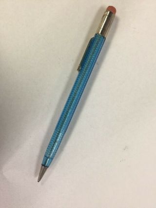 Vintage “scripto” Clear Blue Mechanical Pencil