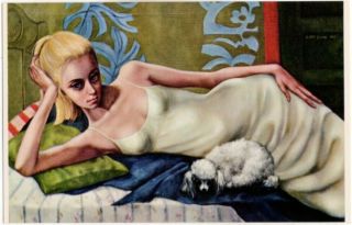 Margaret Keane - Big Eyes - " Circe " - 1963 Post Card