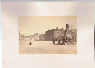 Mounted Albumen Photograph - Moffat High Street,  Scotland By G W Wilson