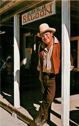 1960s Dan Blocker,  Ponderosa Ranch,  Bonanza Tv Show,  Nevada Postcard
