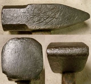 Blacksmith 2 3/4 lb Cross Peen Hammer Old Anvil Tool READ 2