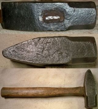 Blacksmith 2 3/4 lb Cross Peen Hammer Old Anvil Tool READ 3