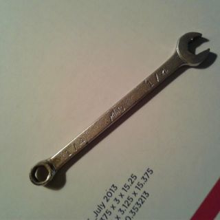 Mac Tools Chl - 8 Usa - 1/4 " Combination Wrench 4 1/8 " L Sae (t856
