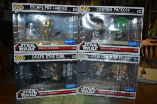Funko Pop Star Wars Movie Moments - 222 - 225 Set (wal - Mart Exclusives)