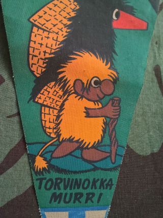 Fauni Troll Finland travel pennant Torvinokka Murri vintage 4