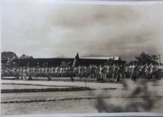 Rare 1930’s B & W Pics Schofield Army Barracks Soldiers Funeral Hawaii 5” X 6” 4