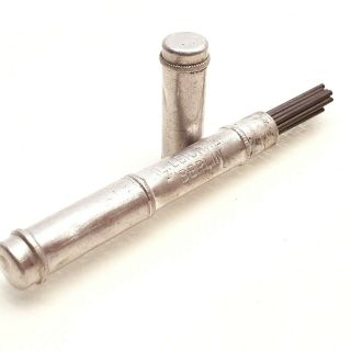 Leichner Berlin Alu Metal Capsule W Lead Fr Mechanical Pencil 1.  18mm Vintage