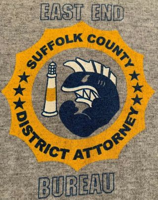 Scda Suffolk County District Attorney Da Long Island Ny T - Shirt Sz Xl Nypd Scpd