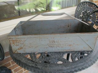 Vintage Lyon Metal Tool Box Tote Tray Caddy 17.  5 " X 8.  5 " 4.  5 " Deep Usa Made