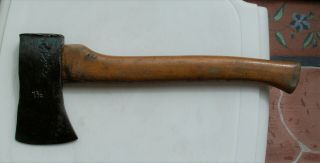Vintage 1 - 1/2 Lbs Camping Hatchet - Axe 15  Hickory Handle,  Made In W.  Germany