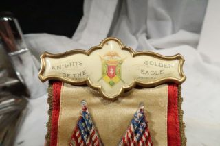 g Knights of the Golden Eagle Red Cross Castle Philadelphia Pa Ribbon 1893 2