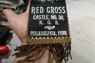 g Knights of the Golden Eagle Red Cross Castle Philadelphia Pa Ribbon 1893 7