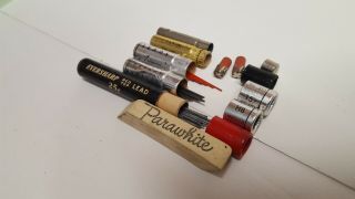 Vintage Autopoint Mechanical Pencil Leads Red And Black And Erasers Eversharp