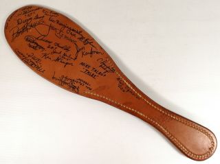 Vtg 1967 - 1968 Fraternity University Of Idaho Pledge Paddle Thick Leather 15 3/8 "