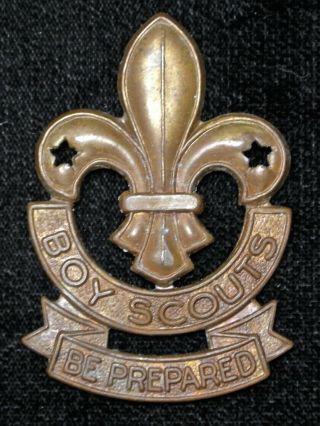 Vintage Boy Scouts Be Prepared Badge - Montreal Scully Ltd.  - 33x48mm - 1
