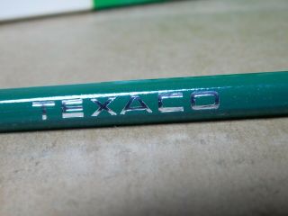 Three (3) boxes of vintage Texaco advertising pencils all unsharpened green box 3