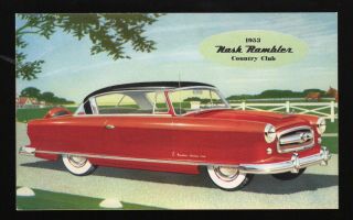 1953 Nash Rambler Country Club N° 302e - Advertising Postcard - 947
