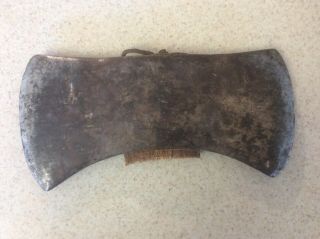 Vintage Antique Double Axe Head Logging Felling Old “wards Master Quality”