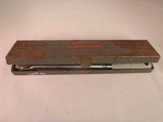 Vintage Craftsman 3/8” Socket Set W/breaker Bar Metal Case 8 Piece Vintage