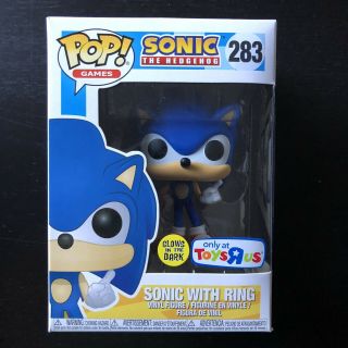 Sonic The Hedgehog Glow Funko Pop Vinyl Figure Tru Exclusive W/ Protector