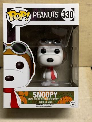 Funko Pop Peanuts Snoopy Great Pumpkin Halloween Flying Ace Walgreens 330 Soft