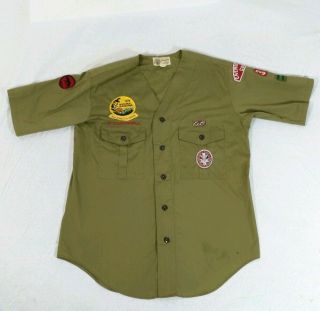 Vtg 1960s Boy Scout Eagle Scout Rank Badge Patch Square Knot Award & Uniform Bsa