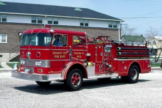120,  Image Photo Cd: Atlantic City Fd Acfd Nj Fire Apparatus / Engines / Ladders