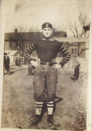 2 Vintage 1917 Photos Of Osu Ohio State University Football Team Player Uniform