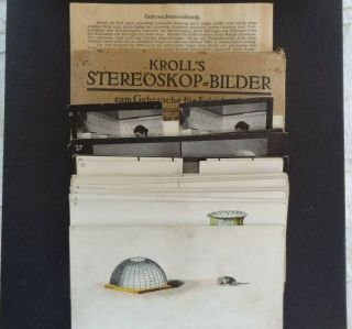 29 Antique Stereoscope Picture Cards Photo Views People Color & Black & White