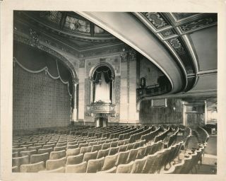 Park Theatre Philadelphia,  Pa 1927 Photo Art Deco Auditorium Interior