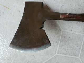 VINTAGE EASTWING LEATHER HANDLE AXE/HATCHET WITH LEATHER SHEATH 5
