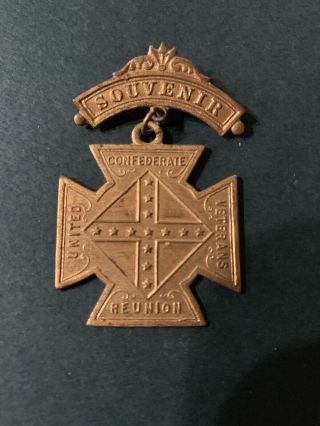 Schwaab S&s Co Milwaukee Confederate Reunion Souvenir Medal
