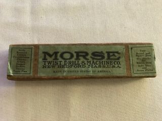 Morse Twist Drill & Machine Vintage Box Of Bits,  Bedford,  Mass.