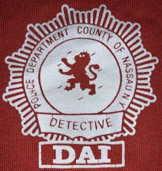 Ncpd Nassau County Police Department Detective Bureau Dai T - Shirt Sz Xl Nypd
