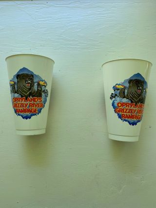 " Grizzly River Rampage " Opryland Theme Park Soda Cups
